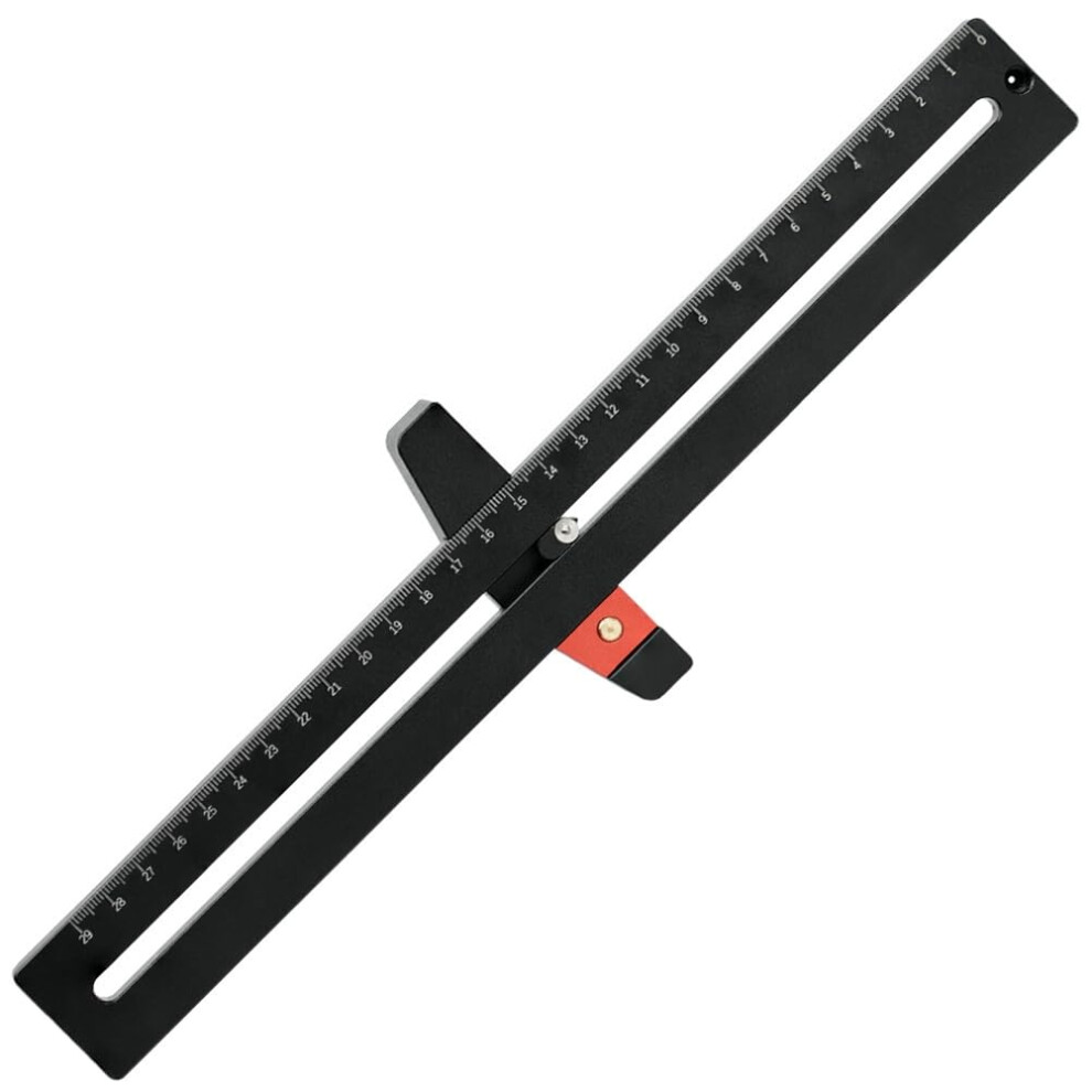 Scribing Ruler Aluminum Alloy Sliding Marking Gauge, Precision Angle Ruler For Woodworking Measuring Tool 9094768354216
