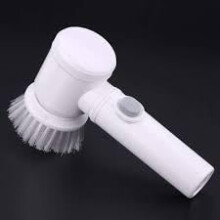 Electric Spin Scrubber with 5 Replaceable Heads, Handheld Electric Cleaning Brush for Bathroom Kitchen