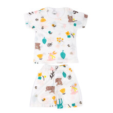 Toddler Sleepwear Set Cute Cartoon Pattern, Soft And Cozy Cotton Fabric Easy Wear Comfortable Baby Romper, Unique Design Breathable Natural Cotton