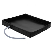 RV Shower Pan with Quick Drainage, Foldable Outdoor Base for Camping, Beach and Glamping