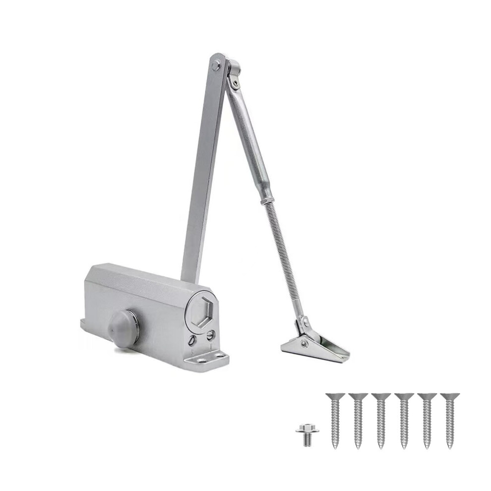 Hydraulic Door Closer Heavy Duty Adjustable Speed With Hold Open For Commercial And Residential Use 9199774865890