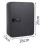 Key Cabinet with Combination Lock Wall-Mounted Key Storage Box with Resettable Combination Black Digital Security Box 9