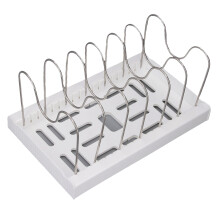 Ausziehbarer Topf- und Pfannen-Organizer Weiß 57x20x15 cm