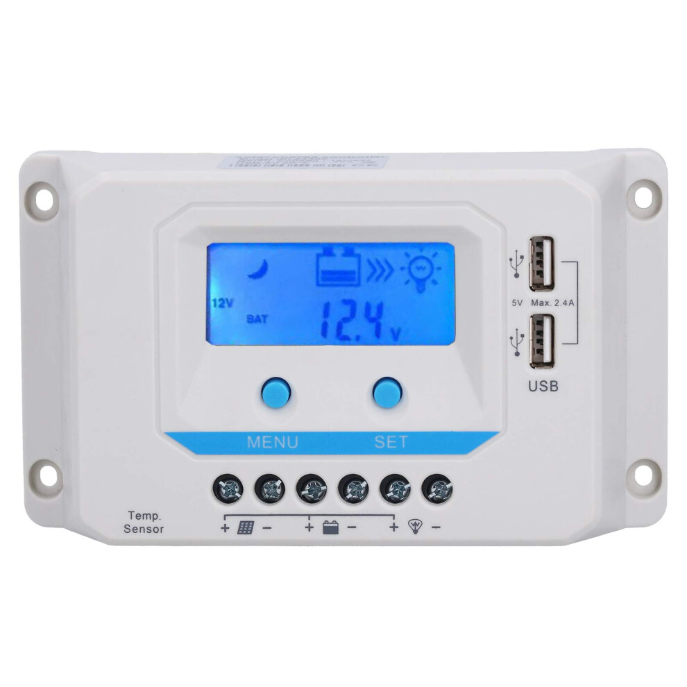30A Pwm Solar Charge Controller 12V 24V With Lcd Display For Offgrid Systems Builtin Protection 9070919375484