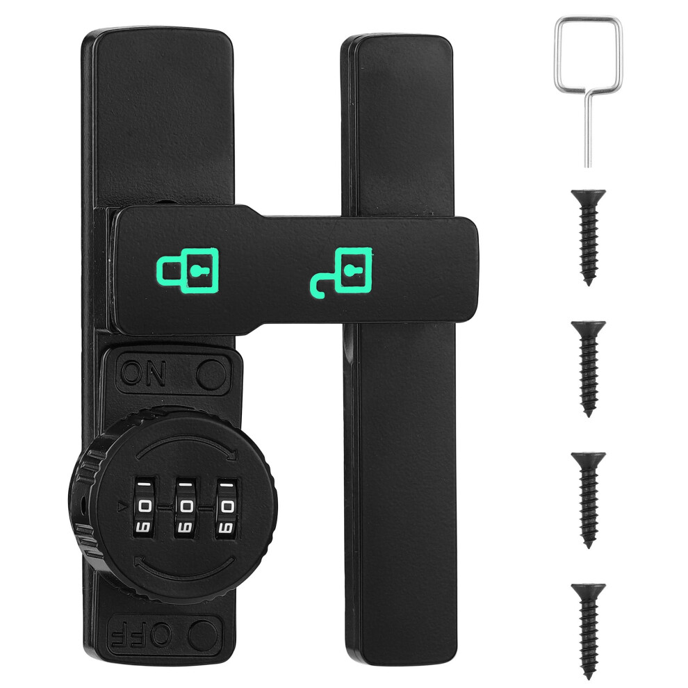 Barn Door Lock With Keyless 3Digit Security, Heavy Duty Rustproof Gate Latch For Shed, Fence, Garage 9199774866224