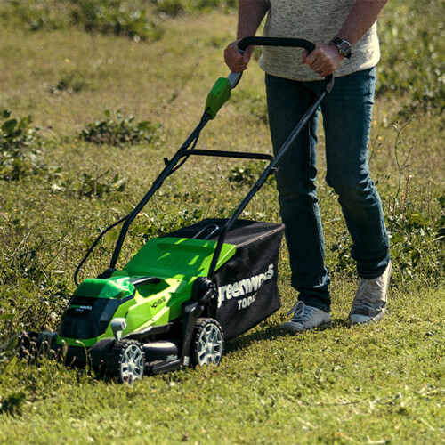 Greenworks 40V Lawn Mower 35cm - 2Ah Battery 2