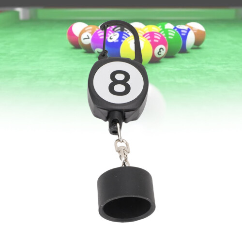 ABS Pool Chalk Holder with Retractable Rope – Portable Billiard Accessory 2