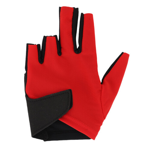 Linke Hand Pool-Handschuh Nylon 5-Finger universell rot 1