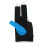 Linke Hand 3-Finger-Nylon-Pool-Handschuh, elastisch, blau 2