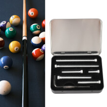 6 Stück Aluminium Billard Que Gewichtsbolzen Set 0,2-1,5 Unzen Ersatz
