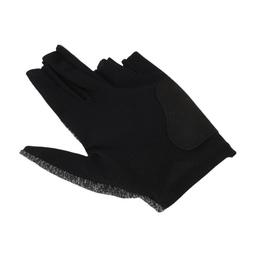Linke Hand Pool-Handschuh 5-Finger elastisches Nylon grau