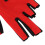 Linke Hand Pool-Handschuh Nylon 5-Finger universell rot 12