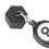 Hex-ABS Billardkreidehalter, ausziehbares Seil 12
