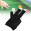Linke Hand Poolhandschuh 3-Finger Nylon schwarz 3