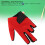 Linke Hand Pool-Handschuh Nylon 5-Finger universell rot 5