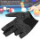 Linke Hand Pool-Handschuh 5-Finger elastisches Nylon grau 3