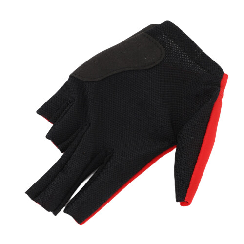 Linke Hand Pool-Handschuh Nylon 5-Finger universell rot