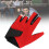 Linke Hand Pool-Handschuh Nylon 5-Finger universell rot 6