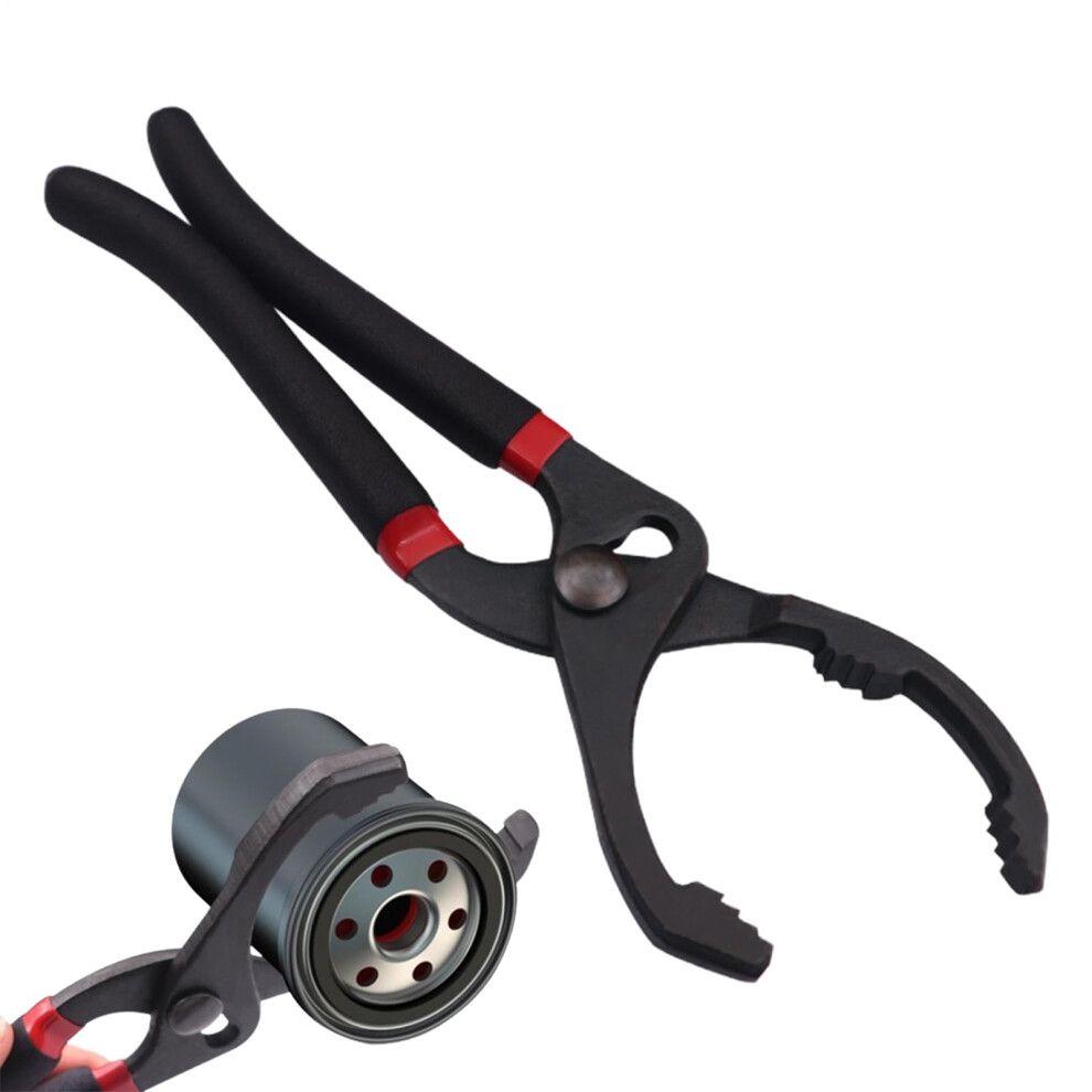 Filter Wrench 10In 12In Adjustable Alloy Steel Oil Filter Wrench With Serrated Grip For Engine Filters Conduit Fittings 9187378251652
