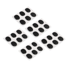 30pcs Silicone Drum Gel Pads Self-Adhesive Muffling Dampeners for Tone Control Black