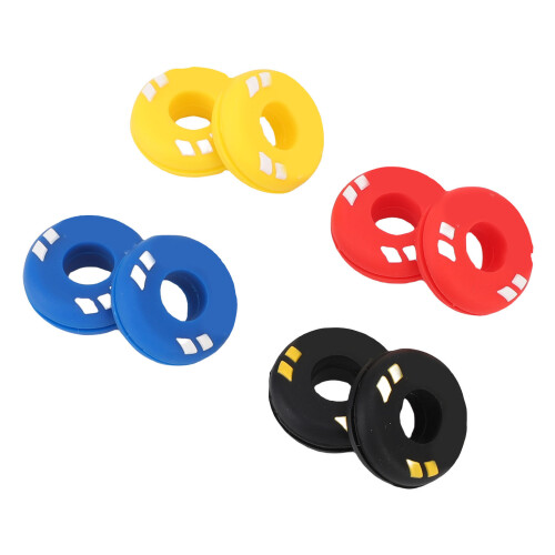 8 Pack Tennis Racket Vibration Dampeners Rubber Shock Buffer – 4 Colors