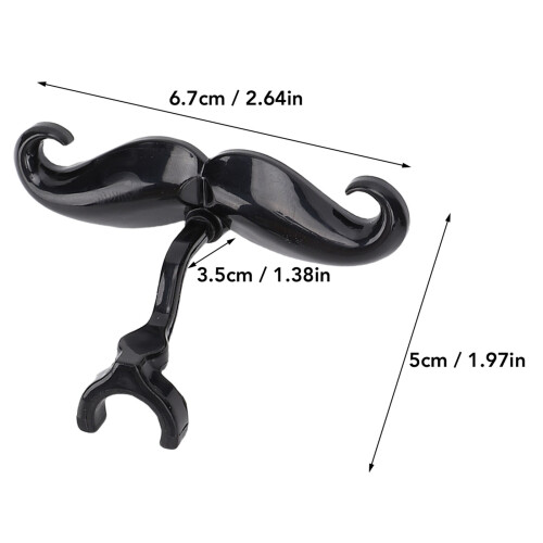 2 Pcs Plastic Trombone & Euphonium Clamp-On Mustache for Band Practice 1