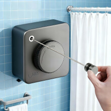 Retractable Clothesline Indoor Outdoor 16.8 Ft Heavy Duty Stainless Steel Wall Mounted Laundry Line