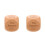 2Pièces Dés Couture Bois Gravé 6 Faces Pour 5