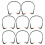 16Pièces Boules Silicone Noires Banded Réduction Bruit 1