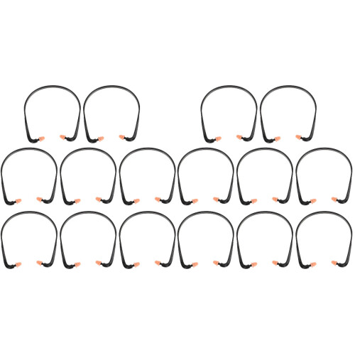 16Pièces Boules Silicone Noires Banded Réduction Bruit 1