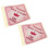 4Pièces Autocollants Bébé Rose PVC Pour Auto 1