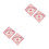 4Pièces Autocollants Bébé Rose PVC Pour Auto 5