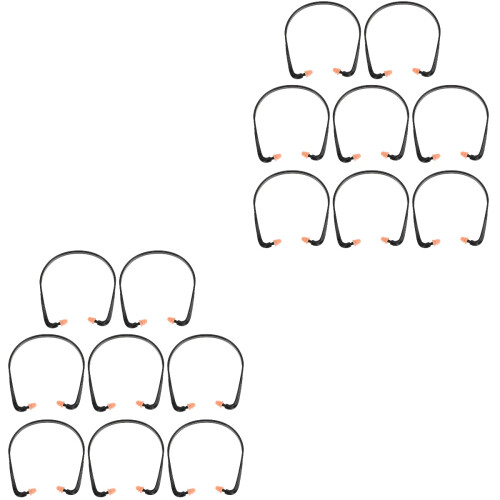 16Pièces Boules Silicone Noires Banded Réduction Bruit 2