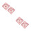 4Pièces Autocollants Bébé Rose PVC Pour Auto 9