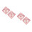 4Pièces Autocollants Bébé Rose PVC Pour Auto 7