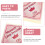4Pièces Autocollants Bébé Rose PVC Pour Auto 11
