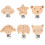 6 Pièces Clips Pour En Bois Bébé Avec Motif 1