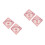 4Pièces Autocollants Bébé Rose PVC Pour Auto 8