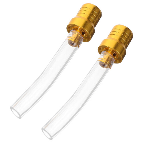 2Pièces Couvercle Essence En Alliage Aluminium Et Caoutchouc 2