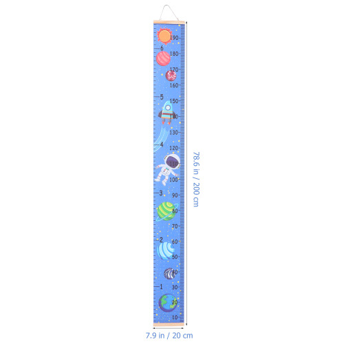 1Pièces Croissance Règle Murale En Bois 1