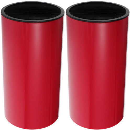 2Pièces Rangement Couteaux Rouge Nettoyage Facile Optimisé 1