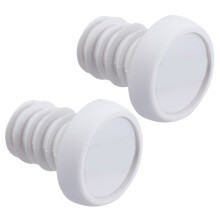 1Paire Embouts Guidon Blancs Polyuréthane Résistant