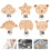 6 Pièces Clips Pour En Bois Bébé Avec Motif 8