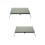2Pièces Table Camping Pliable Acier Vert Olive Extérieur 9