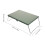2Pièces Table Camping Pliable Acier Vert Olive Extérieur 10
