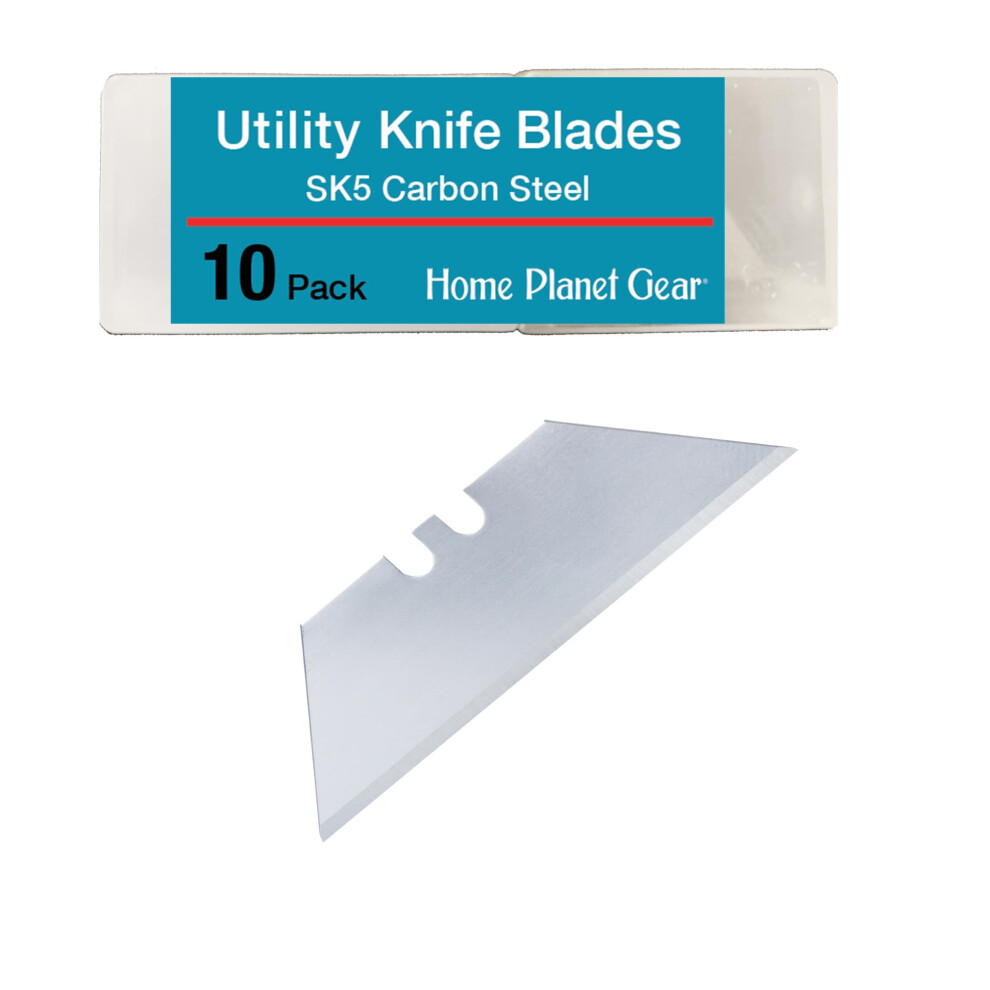 Utility Knife Blades 10 Pack Sk5 Carbon Steel Box Cutter Blade Refills With Storage Case 9187378066911