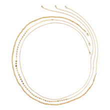 2Sets Metal Waist Chain Golden Sequin Body Chain for Home Or Party