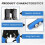 1pc Durable Coax Compression Crimper Tool BNC/RCA/F Crimp Connector RG59/58/6 Cable Wire Cutter Adjustable Crimping Plier 3