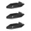 3Pièces Protection Noir Plastique Robuste 10