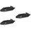 3Pièces Protection Noir Plastique Robuste 9